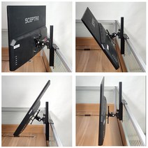 디스플레이 화면 행거 스테이션 데스크 모니터 브래킷 알루미늄 합금 산업 사무실 범용 회전, [01] 0 6.6CM 걸 수