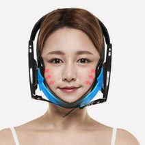 두턱 얼굴살빼기 광대뼈 심술보 안면 리프팅 헤드기어 광대 턱 살빼기, 핑크 페이스 헤드기어