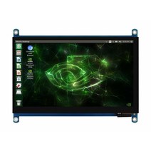 XYGStudy 7인치 QLED 퀀텀 도트 디스플레이 IPS HDMI 1024x600 정전식 터치 스크린 G+G 강화 유리 패널 라즈베리 파이 4 3 라즈비안 레트로피 젯슨 나노