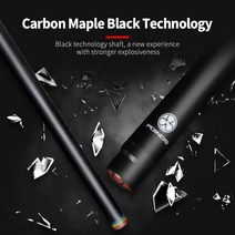 카본큐대 Poinos 풀 큐 탄소 섬유 풀 큐 스틱 메이플 샤프트 블랙 테크놀로지 10 811 813mm 레인보우 팁 총알 조인트 당구 키트, 하얀, 13mm