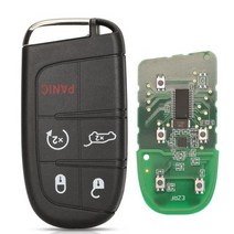 Jingyuqin 애프터 마켓 스마트 원격 키 433mhz 4A Keyless for Jeep Renegade Compass CCUV Trailhawk SIP22 M3N408213, for Compass+5 Buttons