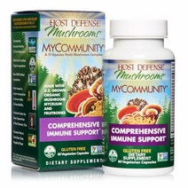 Host Defense 17종 버섯 머쉬룸 서플리먼트 MyCommunity 60캡슐 Immune Support, 상세참조
