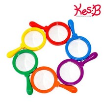 색상의 6가지 돋보기 세트
