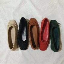 짝꿍닷컴 소장각 러블리 리본 스웨이드 여성 플랫 WAT-2626V