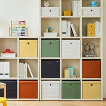 한샘(생활) [한샘] 샘 폴리 수납정리 바스켓(중)_1P, 크림