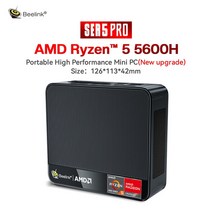 소형PC 미니PC 산업용미니PC Beelink SER5 AMD Ryzen 5 5600H/5560U Windows 11 미니 PC DDR4 16GB 500GB 3, 01 16GB 500GB_04 EU, 02 AMD Ryzen 5 5600H