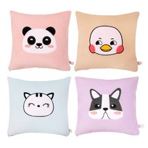 신나라-닷컴_토이웍스 캐릭터 사각 쿠션2 35x35cm 20종 원룸 쇼파 인테리어소품 베개 디자인 편한 안고자는 자동차_ tlsskfk, 신나라_닷컴-옵션_펭귄_인디핑크