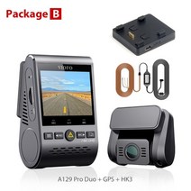 블랙 박스 a129 pro duo viofo 4k dual dash cam ultra hd 4k for road front 최신 4k dvr 슈퍼 나이트 비전 차량용 및 hk3, b, 협력사, 카드 없음
