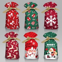 도매팜 예쁜 크리스마스 포장봉투 모음 파티용품 연말선물 포장지 성탄절, 2set(10p), 그린선물(리본)