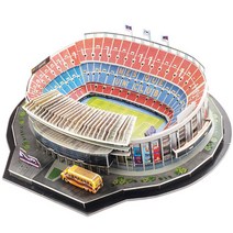 건축 3D 퍼즐 세계 명문 축구 경기장 디오라마 축구장 만들기 선물용, 바르사노캄프, 상세페이지 참고개