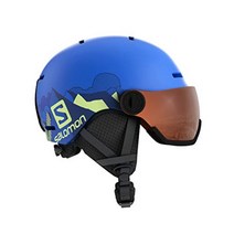 Salomon 살로몬 GROM VISOR 아동 어린이 스키 스노보드 헬멧, 글로시/핑크