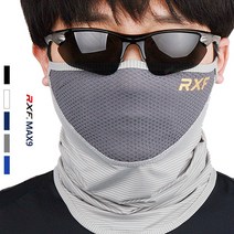 2023 RXF 맥스나인 냉감마스크 쿨워머 여름 넥워머 멀티스카프 쿨스카프 쿨넥 골프 파크골프 KC인증, 그레이