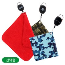 카시야 릴 와이어 골프타올 3종 택1, 02-스컬 골프타올 레드
