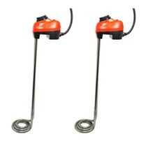 우주전열 온수히터 3kW 700mm 돼지꼬리 타입 물히터
