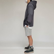 뉴메이드 규민 옆트임 무지 후드티셔츠