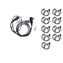 전자부품 전자기기 통신장비 Baofeng 워키 토키에 대 한 10PCS 공기 음향 튜브 이어폰 라디오 K 포트 PTT, 한개옵션0