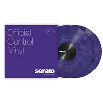 Serato SCV-PS-BLK-OJ 컨트롤 바이닐 12인치 한 쌍 블랙, 12 Pair, Purple
