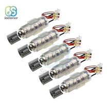 dc 모터 5pcs 마이크로 코어리스 진동 모터 세트 미니 고속 진동 모터 전문 rc 모터 dc 1.5v-3v 4x11mm 전자 키트, 없음