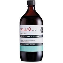 윌리스 유기농 애플 호환용 사이다 비네거 사과 식초 1리터 APPLE Cider Vinegar