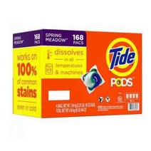 Tide Pods Laundry Detergent Spring Meadow 타이드 포드 캡슐 세탁 세제 스프링 메도우 168개입 4.16kg