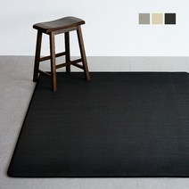 레이어 에어매쉬 쿠션 여름 러그 170x230cm, 블랙, 색상:블랙