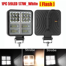LED 작업등 144W 177W LED 바 936V 자동차 트럭 보트 트랙터 4x4 Atv 오프로드 스포트라이트 LED 헤드 라이, 한개옵션1, 09 1PC 59LED 177WW