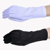 찔레꽃 장갑 혼주 할머니 운전용 장목 예식용 롱 긴목 겨울 운전 웨딩 무지 자수 신부 얇은 골프 레저 선물 자외선차단 워머 흰색 검정, 사이즈/색상, FREE-자수검정