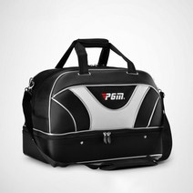 PGM 남성 트래블 보스턴 가방 골프 보스톤 백 GPG-1125BW, 흑백색