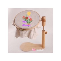 유신통상 홈데코 원목 원형 좌식 수틀 30cm 21cm24cm, 원목 30cm
