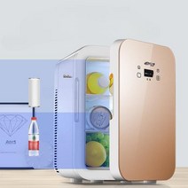 화장품냉장고 LED거울 미니 무소음 냉온장고 초소형, 12L 모란디그린 디지털 디스플레이 온도조절