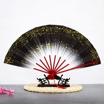 중국 전통 꽃 부채 댄스 팬 다채로운 29*51cm 성인 핸드 방수 이브테일 a 메인 Abanicos Para Boda De Mano, 한개옵션1, 12 A12