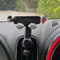BMW 미니 쿠퍼 컨트리맨 F56 F60 네비게이션 브랙킷 F55 송풍기 안아주는 핸드폰 거치대, MINI 휴대폰 거치대 소형 우주비행사+로켓