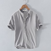 남자 린넨 셔츠 빅사이즈 봄 여름 남성 주름 캐주얼 면마 마 상의 mens summer linen shirts KB0137