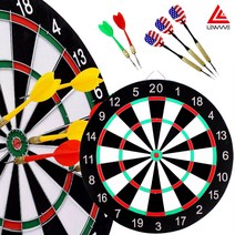 런웨이브 다트세트 다트판+다트핀 풀세트 집중력향상 게임 양면 과녁 다트보드