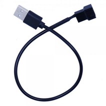 티테크 USB to 3핀-4핀 쿨러 케이블 30cm/T-PWM-UMF/USB 전원 공급 방식으로 5V 4핀및 3핀 쿨러에 연결하여 사용