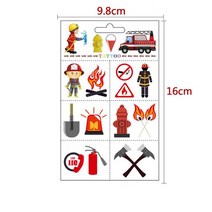 새차선물 고품격 가성비 좋은 소방차 라텍스 풍선 건설 차량 헬륨 아이 생일 장식 에어 글로브 소방관 테마, 29 1pc sticker J