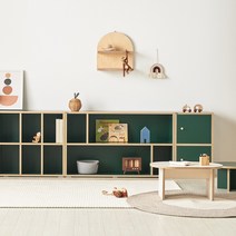 룸핏 무아 유아 책장 교구장 전면책장 아기 낮은 2단 책꽂이 장난감정리 수납장 선반장, 2단 수납장(원목 손잡이형), 화이트