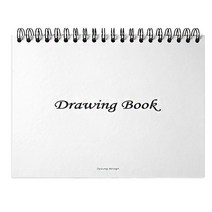 50매 드로잉북 가로 화이트 260x189mm 크로키 연필그림 흰색 바탕 화이트배경 스케치북 미술 스캐치북