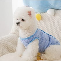 베비독 반려동물 중형견 겨울 실내 수면 조끼 L~XL, 블루