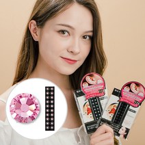 와사비네코 귀지압패치 쥬얼리 스톤 크리스탈 귀침 이어 테라피 스티커, 라이트로즈20pcs_L(4.0mm), 1set