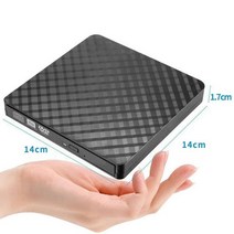 외장 CD롬 블루레이 휴대용 usb 30 외부 DVD 버너 ROM RW 플레이어 광학 드라이브 XP WIN7, 02 Black