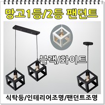 인테리어팬던트 식탁등 망고1등 및 망고2등 팬던트, 망고1등 블랙+LED볼전구12W주광색(하얀빛)