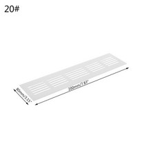 알루미늄 합금 에어 벤트 천공 시트 웹 플레이트 환기 그릴 15cm, 열 다섯, 02 20