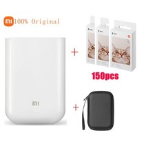 스티커 핸드폰 휴대폰 사진 기계 출력 인화기 고품질 대형 재고 미니 포켓 프린터종이 ​​세트 스마트 인쇄 인치 앱, 진한 파랑