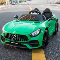 [여름특가] 신규출시 톨스토이 벤츠 AMG GT 2인승 유아전동차 작지만 강한 쌍둥이 자동차 선물, 녹색