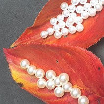 고광택 무공진주5mm 6mm 8mm악세사리부자재 수공예재료 구멍 없는 진주, 8mm(화이트)80g