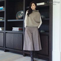 셀렙샵에디션 21FW 울 블렌디드 체크 큐롯팬츠