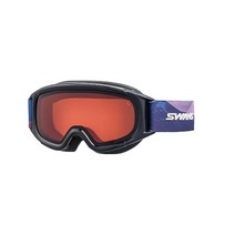 Swans 어린이용 고글 5세 - 12세 스키 스노보드 점프, 블랙