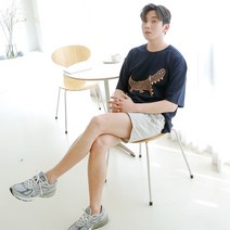 문컬렉션 5부반팔티 오버핏반팔티 발포악어 빅사이즈 반팔 티셔츠 여름 데일리 오버핏 캐주얼 루즈핏 레터링티 프린팅티셔츠 남성반팔티 여성반팔티 커플룩 남녀공용 남성용