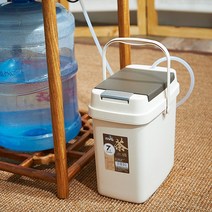 정수기 물받이통 다도 물통 차 폐수 가정용 10L 7L, 브라운 7리터+5종세트